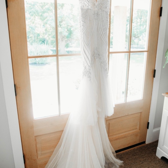 Badgley Mischka wedding gown Charlize in sand and ivory - Picture 3 of 8